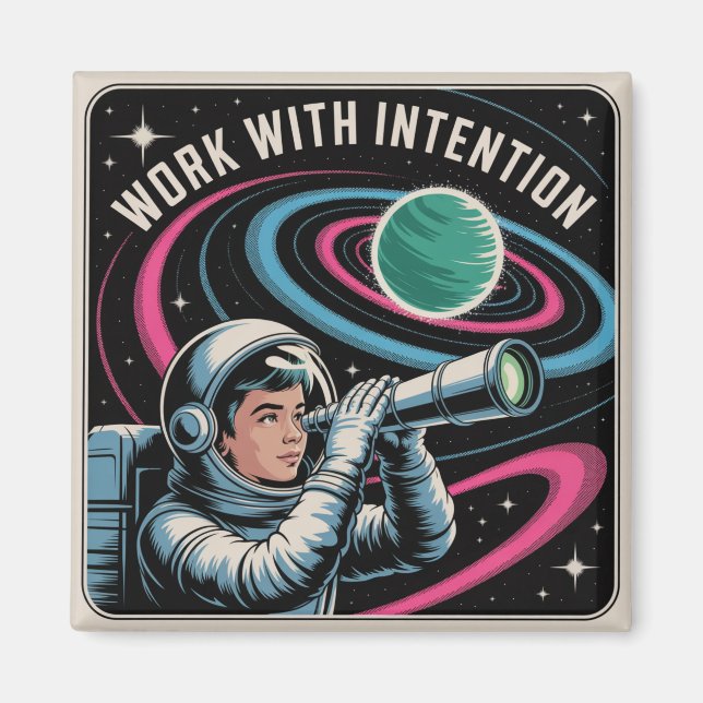 Work With Intention Magnet (Front)