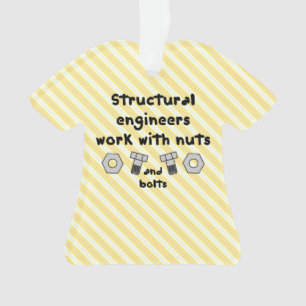 Work With Nuts Ceramic Ornament