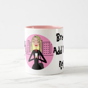 Work Zen: Breathe, Add Vodka, Repeat Two-Tone Coffee Mug