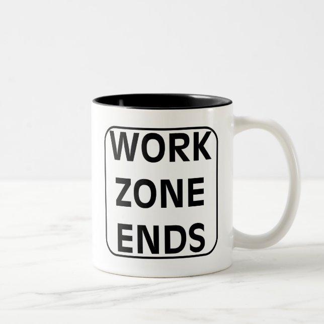 Work Zone Ends Mug (Right)