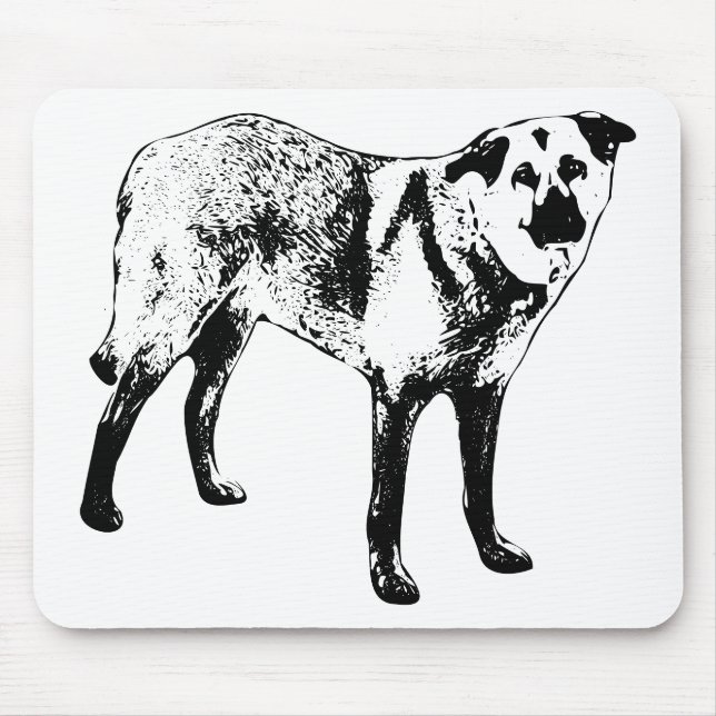 workday hush, tibetan mix mouse pad (Front)