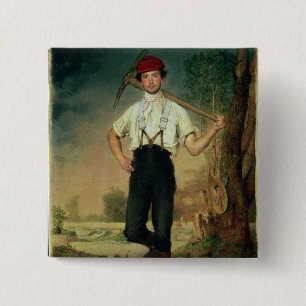 Worker, 1848 15 cm square badge