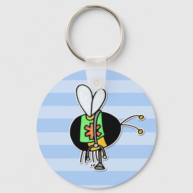 worker bee - paramedic key ring (Front)