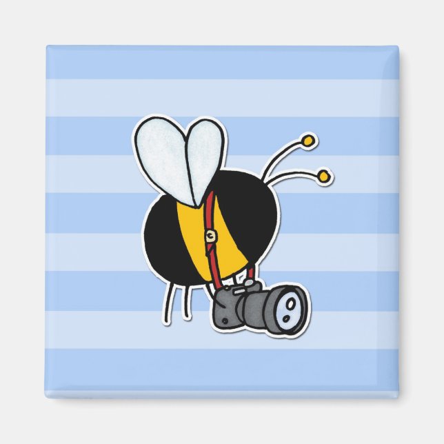 worker bee - photographer magnet (Front)