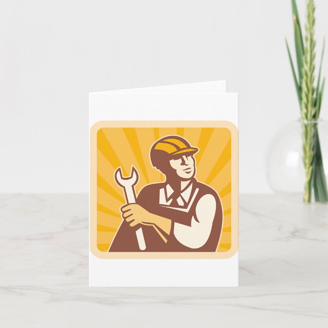 Worker With A Wrench Card (Creator Uploaded)