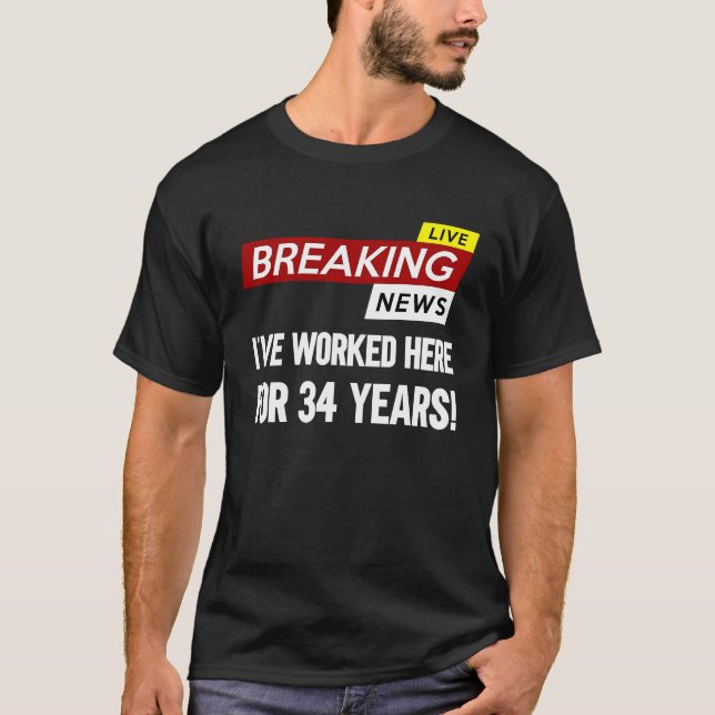 Worker work anniversary appreciation worked here f T-Shirt (Front)