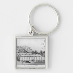 Workers' housing estate key ring