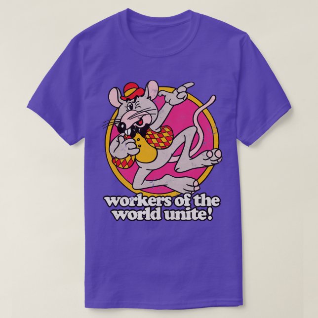 Workers Of The World Unite Marxist Meme Design 1 T-Shirt (Design Front)