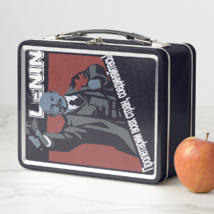 Workers of the world, unite! metal lunch box