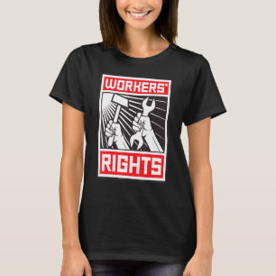 Workers Rights Retro Vintage Soviet Propaganda Sov T-Shirt
