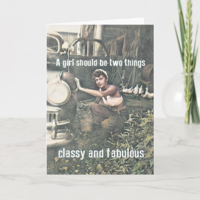 WORKING AT THE CAR WASH Greeting Card (Front)