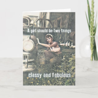 WORKING AT THE CAR WASH Greeting Card