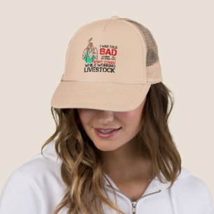 working cattle livestock cowboy humour ranch life trucker hat