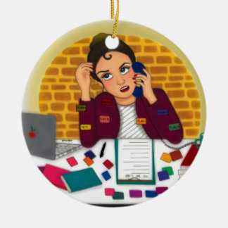 working ceramic ornament