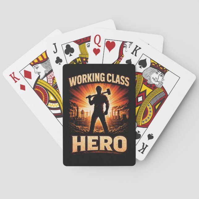 Working Class Hero Playing Cards (Back)