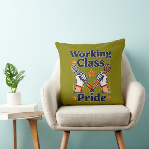 Working Class Pride Tools and Strength Design Cushion