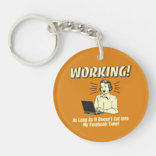 Working: Cut into Facebook Time Key Ring