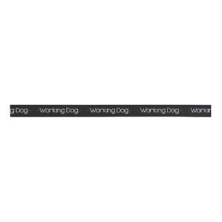Working Dog Black & White Grosgrain Ribbon