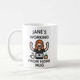 Working From Home Personalized Mug - Custom Home O