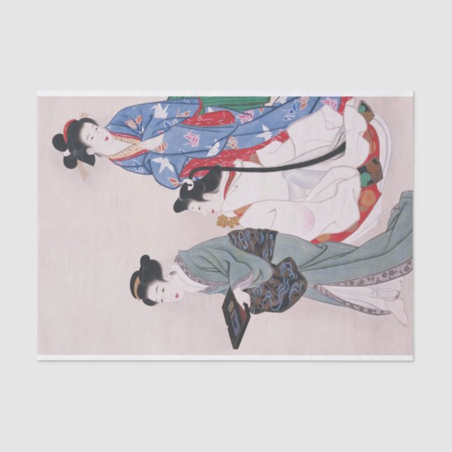 Working Girls by Yamaguchi Soken Tissue Paper (Front)