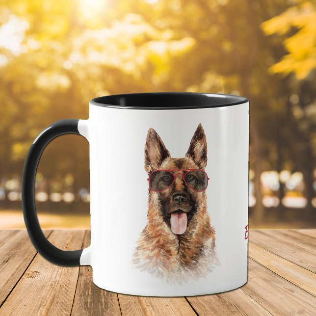Working Hard for My German Shepherd Dog Mug (Creator Uploaded)