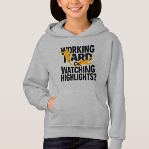 Working Hard Or Watching Highlights Funny Football