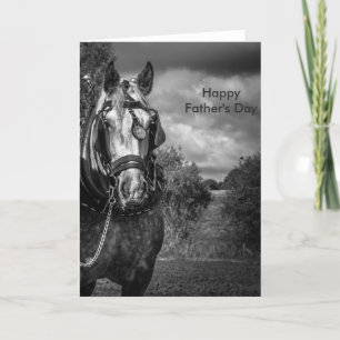 Working Horse Father's Day Card