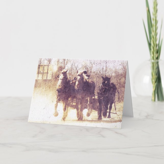 Working Horses Card (Front)