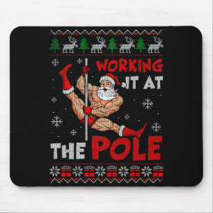 Working It At The Le Funny Santa Dancing Ugly Chri Mouse Pad