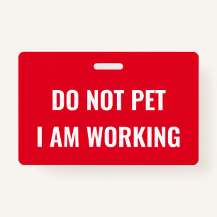 Working Medical Equipment ID Badge