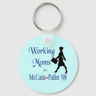 Working Moms for McCain Palin Keychain
