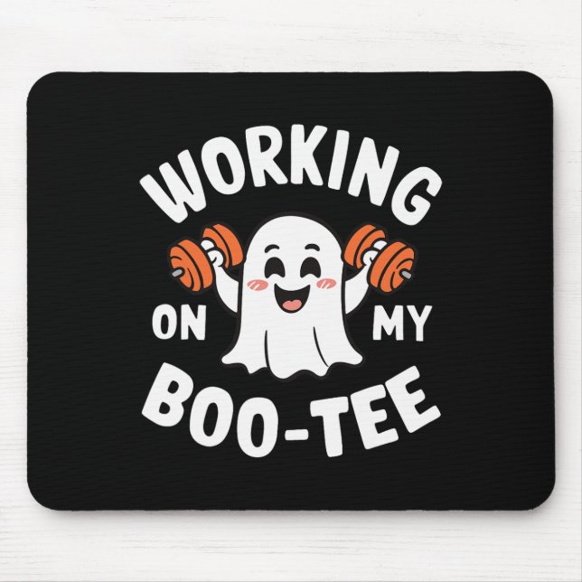 Working On My Boo Tee 1  Mouse Pad (Front)