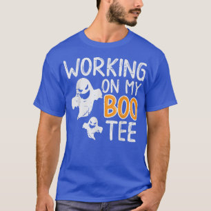 Working On My Boo Tee Funny Halloween Costume Men