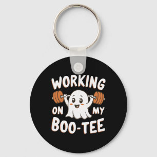 Working On My Boo Tee Key Ring