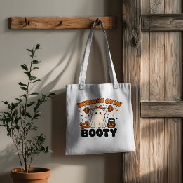 Working On My Booty Ghost Fitness Design Tote Bag
