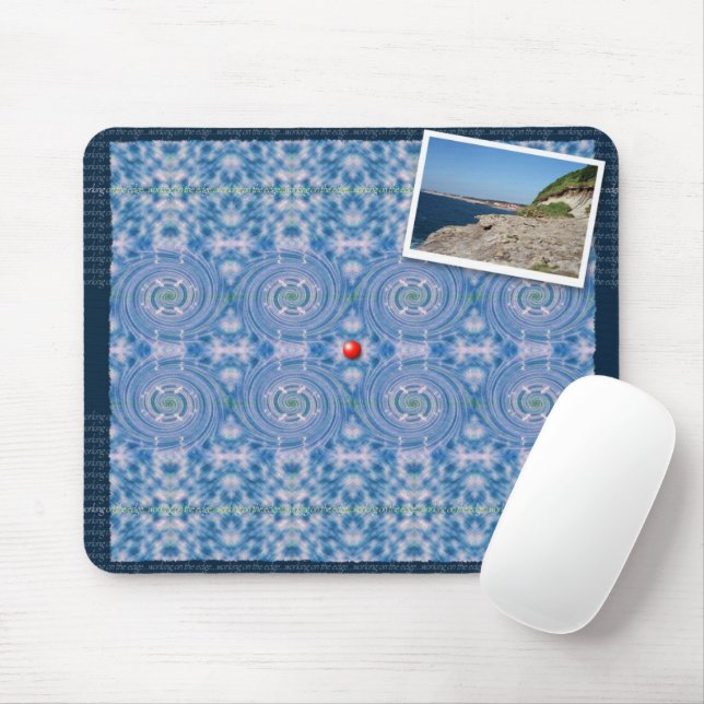 working on the edge... mouse pad (With Mouse)