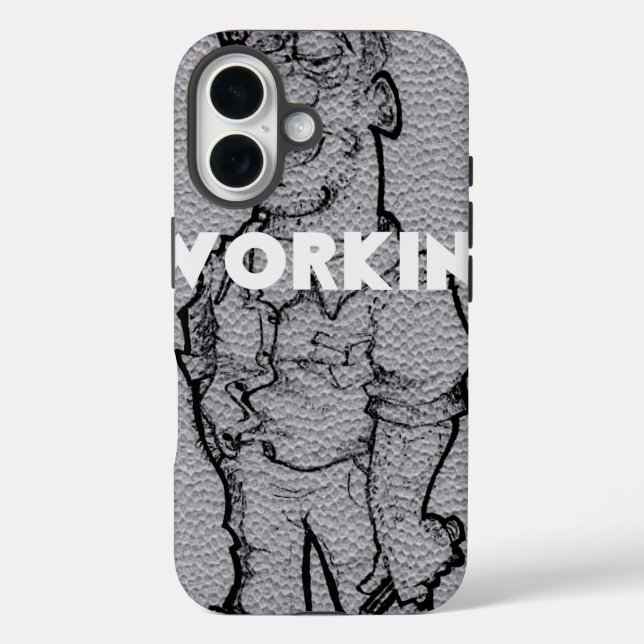 Working Overtime Case-Mate iPhone Case (Back)