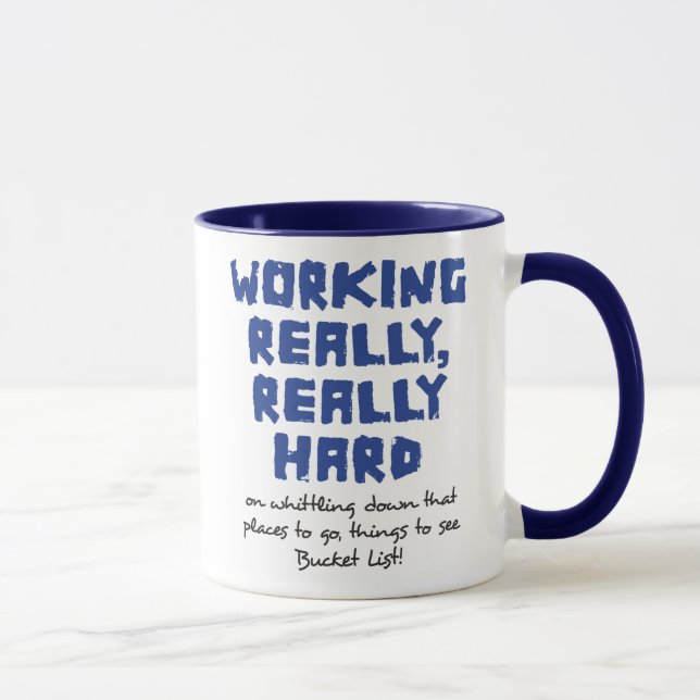 Working Really, Really Hard Ringer Mug (Right)