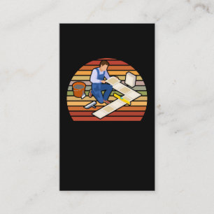 Working Tiler Vintage Tile Craftsmen Business Card