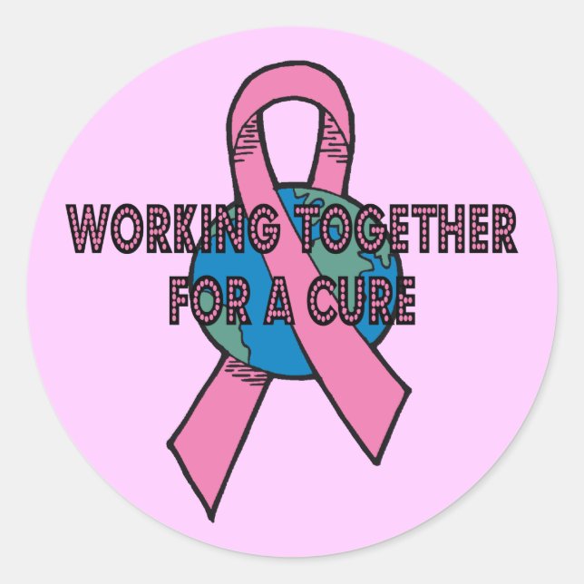 Working Together Round Stickers (Front)