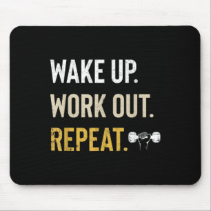 Workou Wake Up Insrational And Motivational Gym Gi Mouse Pad