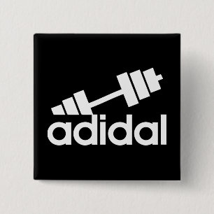 Workout - All Day I Dream About Lifting - Barbell 15 Cm Square Badge