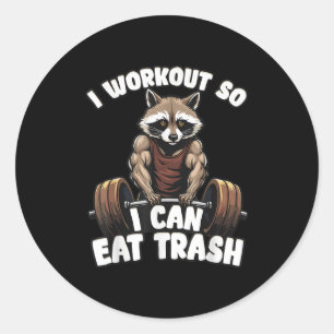 Workout Dear Abs Funny Gym Exercise Fitness Quote  Classic Round Sticker