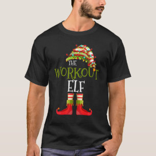 workout Elf Group Matching Family Christmas T-Shirt