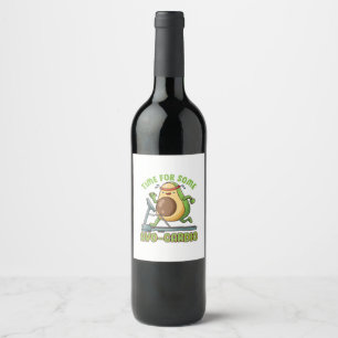 Workout Exercise Funny Humor Sayings Quotes Wine Label