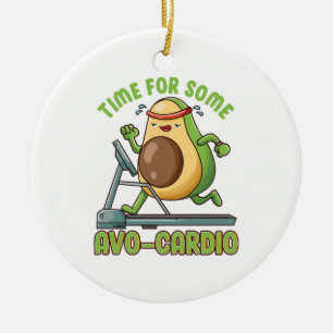 Workout Exercise Funny Humour Sayings Quotes Ceramic Ornament