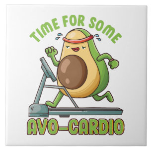 Workout Exercise Funny Humour Sayings Quotes Ceramic Tile