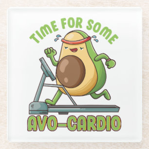 Workout Exercise Funny Humour Sayings Quotes Glass Coaster