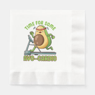 Workout Exercise Funny Humour Sayings Quotes Napkin