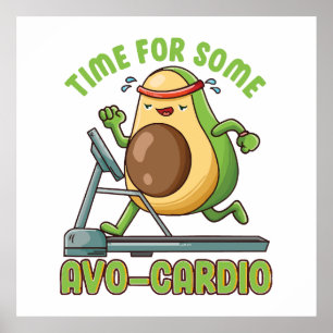 Workout Exercise Funny Humour Sayings Quotes Poster